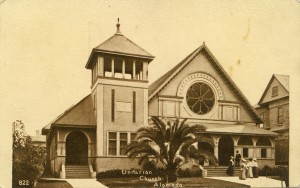 Unitarian Church Alameda, California mailed, 1912             